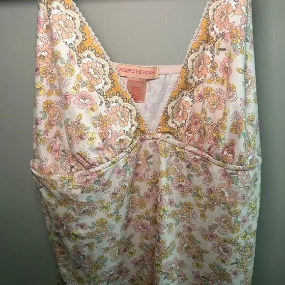 GREAT CONDITION Power 2 The Flower Floral Tank Size XL - Picture 2 of 4